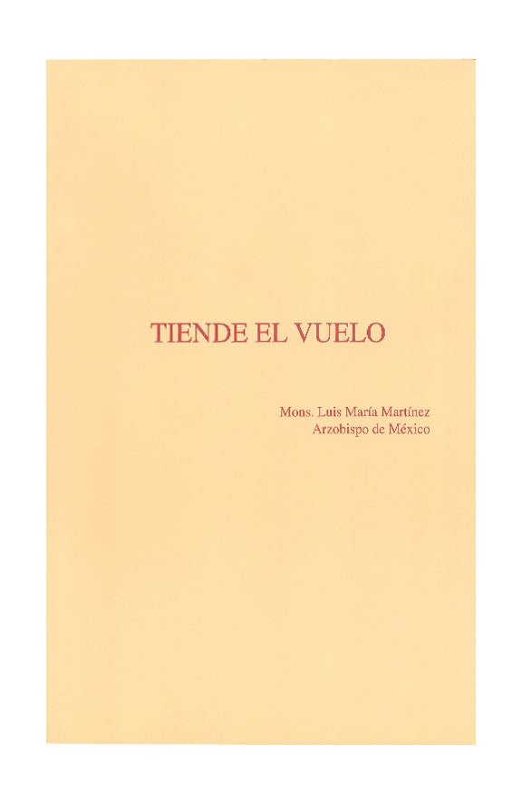 Tiende el vuelo