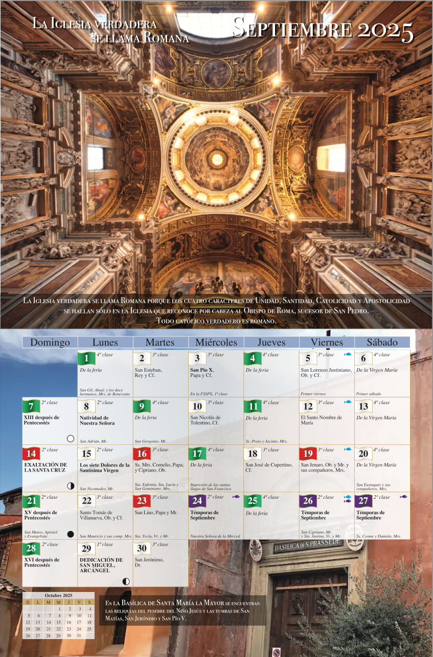 Calendario 2025 Nuestro amor a La Roma Eterna