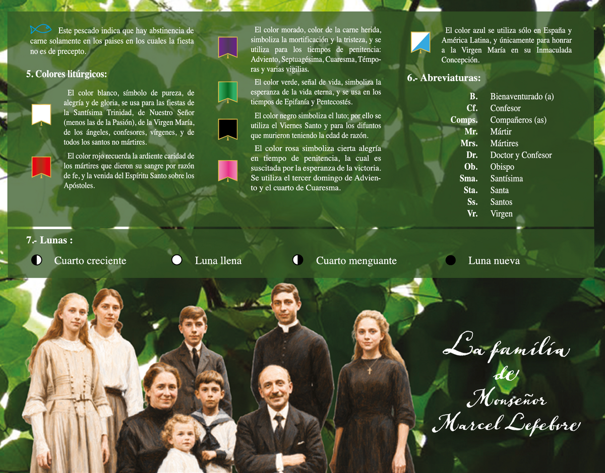 CALENDARIO 2027 "SANTIDAD EN LA FAMILIA"