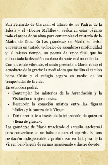 Las Grandezas de María - San Bernardo de Claraval