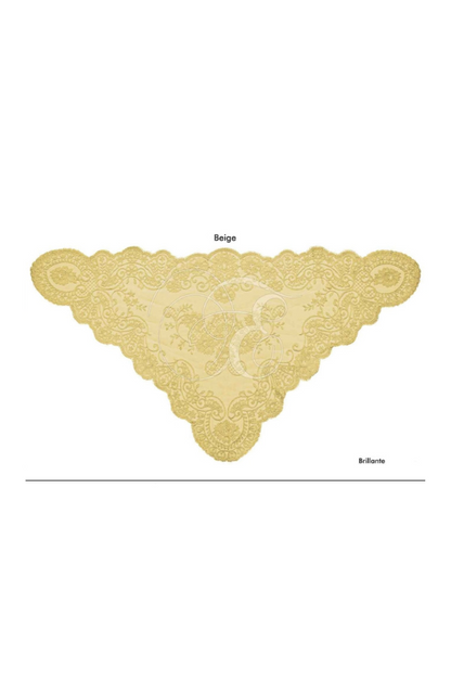 Velo brillante beige
