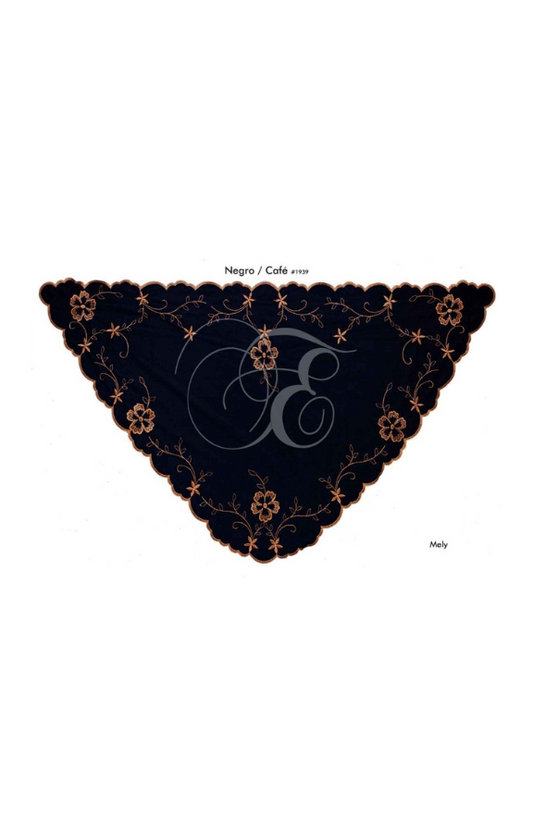 Velo mely negro con café
