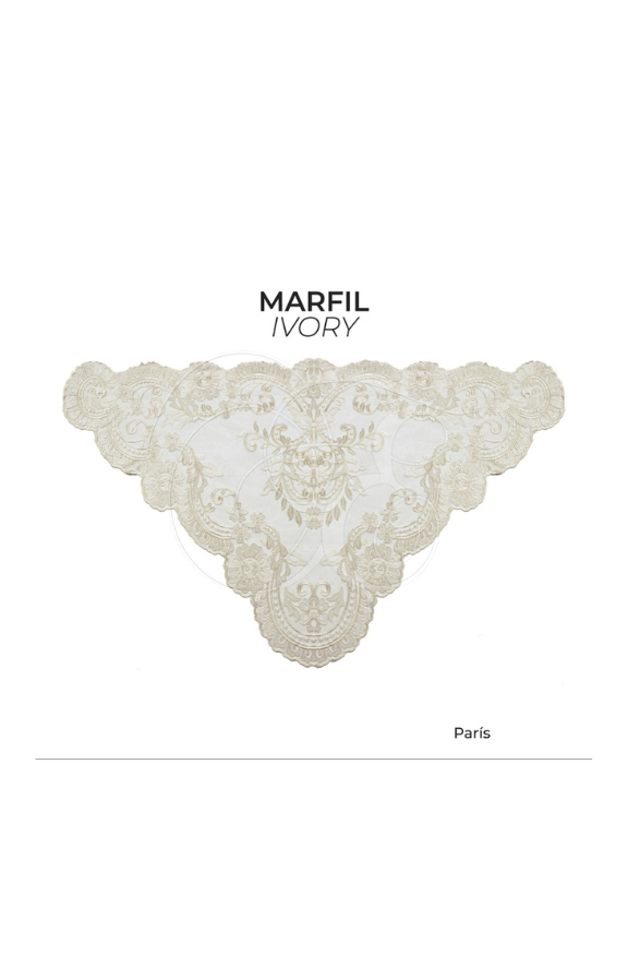 Velo parís marfil