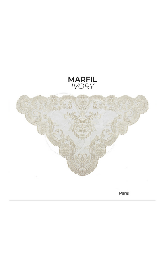 Velo parís marfil