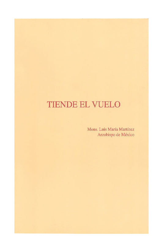 Tiende el vuelo