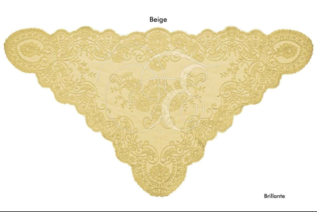 Velo brillante beige