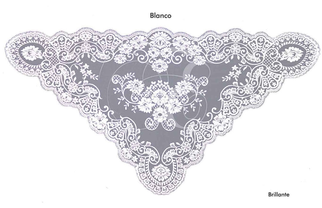 Velo brillante blanco