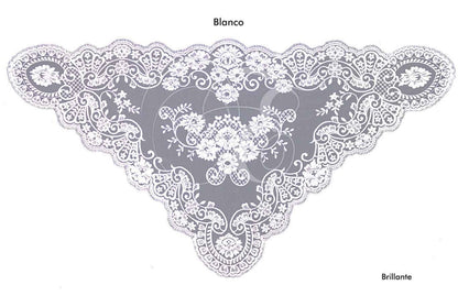 Velo brillante blanco