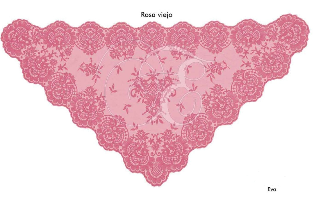 Velo eva rosa viejo