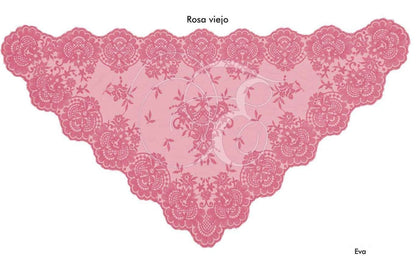 Velo eva rosa viejo