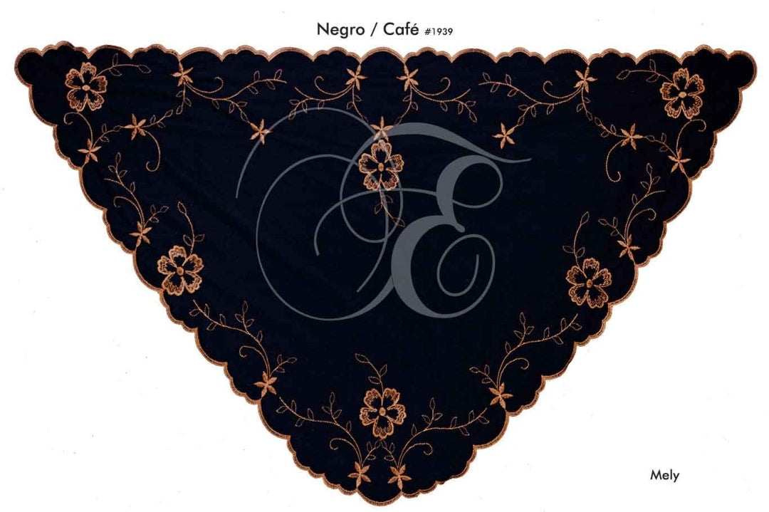 Velo mely negro con café
