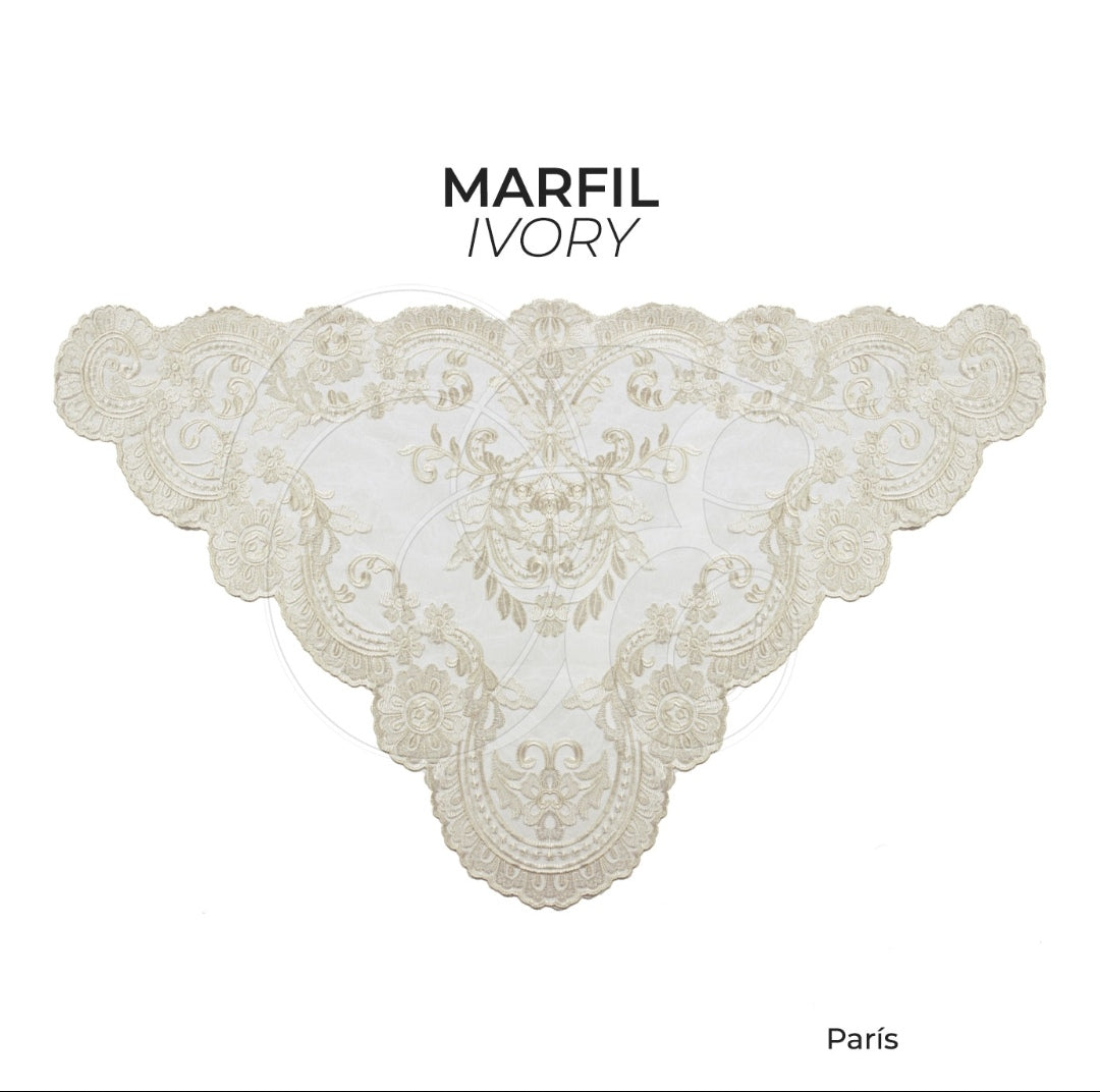 Velo parís marfil