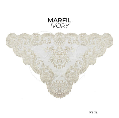 Velo parís marfil