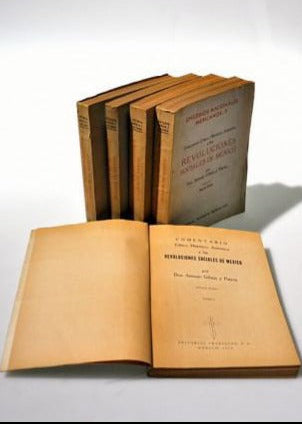 Comentario Crítico, Histórico, Auténtico a las Revoluciones Sociales de México. Antonio Gibaja y Patrón colección 5 tomos