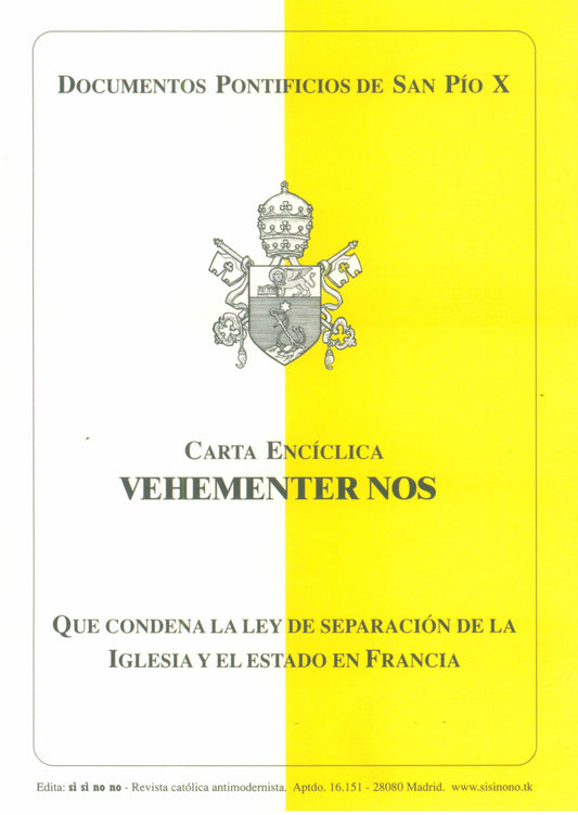 Carta Encíclica Vehementer Nos